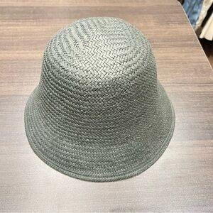 COS Olive Green Woven Bucket Hat